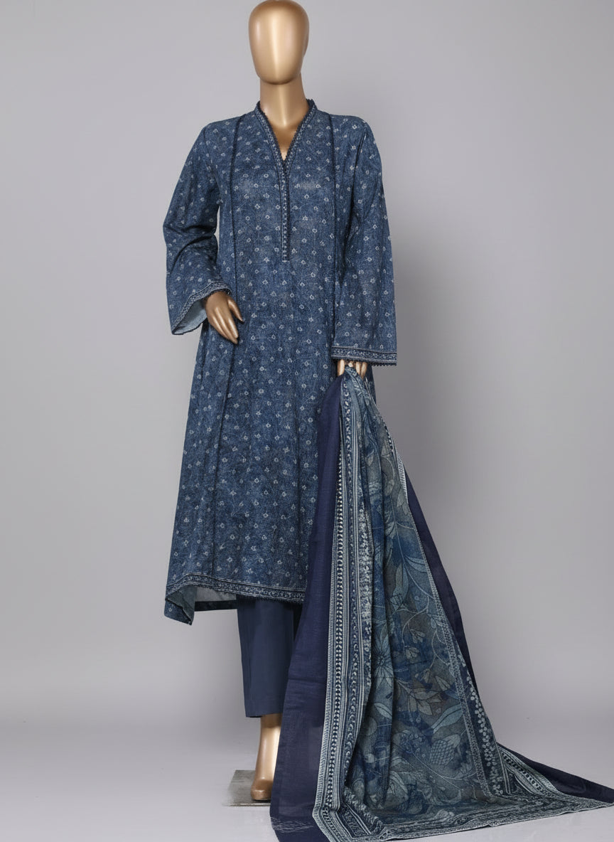 Navy Blue Printed suit