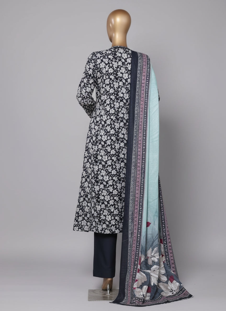 Navy printed  suit back