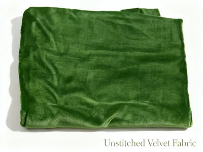 Micro Velvet Bottle Green Article (Un-stitched)