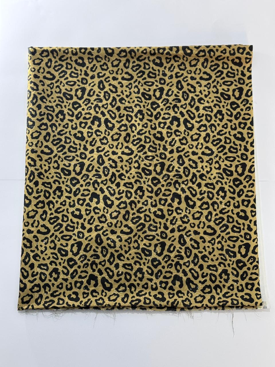 Viscose Shipply Embroidred 3Pcs Cheetah Print